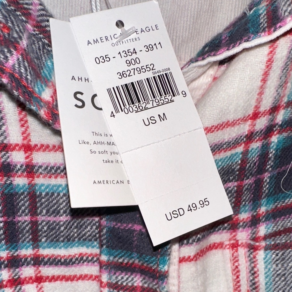 NWT American Eagle Outfitters Flannel - Picture 3 of 4